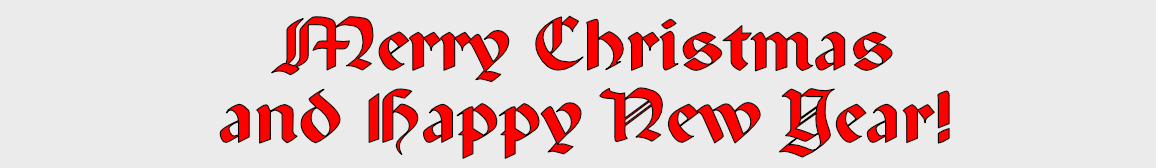 Merry Christmas and Happy New Year